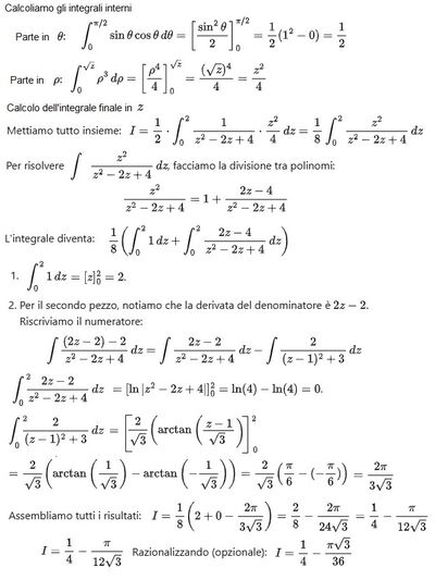 Integrale triplo con paraboloide 2