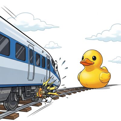Treno e anatra