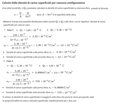 Densità di carica su sfere 2