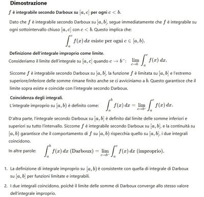 Integrale secondo Darboux e int improprio 1b