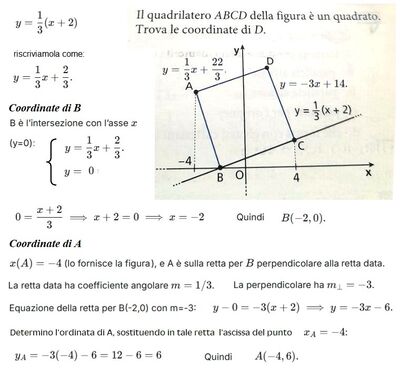 Coordinate D del quadrato 1 