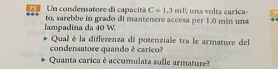 problema condensatore