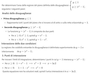 Area zona determinata da 2 equazioni 1
