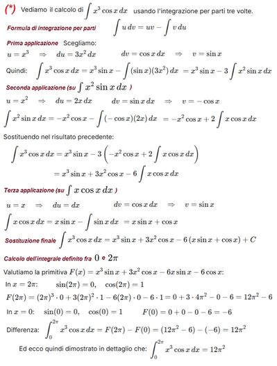 Nota Calcolo integrale doppio con Gauss Green e metodo classico 