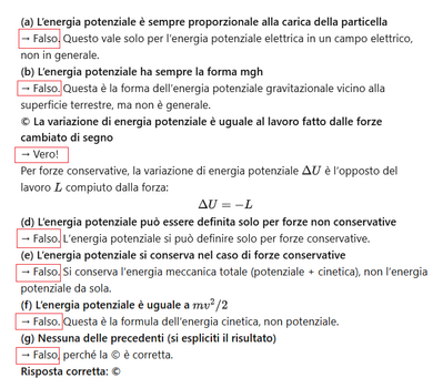 Risposte a domande di teoria