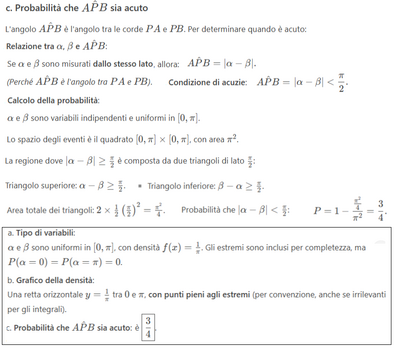 Probabilità angolo acuto circonferenza 3   