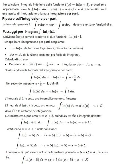 integrale per parti