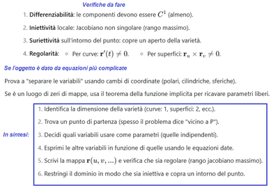 Parametrizzazione locale come procedere2