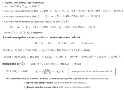Temperatura di equilibrio ghiaccio vapore acqueo 2