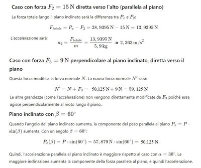 forze agenti lungo piano inclinato 3
