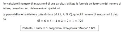 Anagrammi Milano