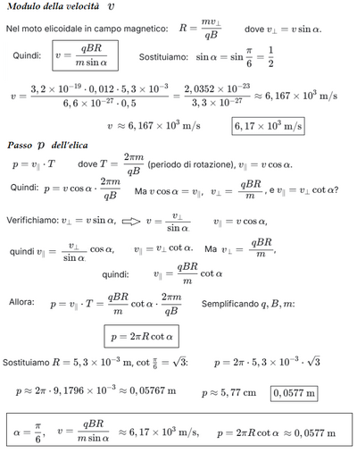 Moto elicoidale di carica in campo magnetico 2 