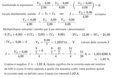 Corrente nel resistore 4Ω 1b 