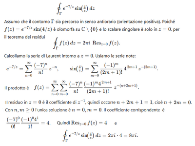Integrale curvilineo in campo complesso 1 
