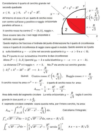 Analisi area rossa quarto di cerchio 1 