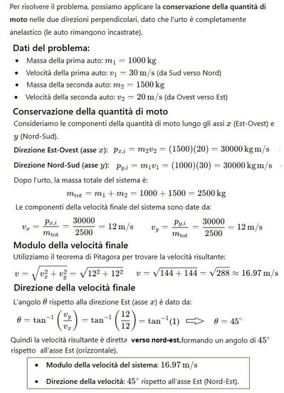 Velocità urto incrocio 2
