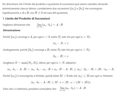 Dimostrazione limite successioni 1