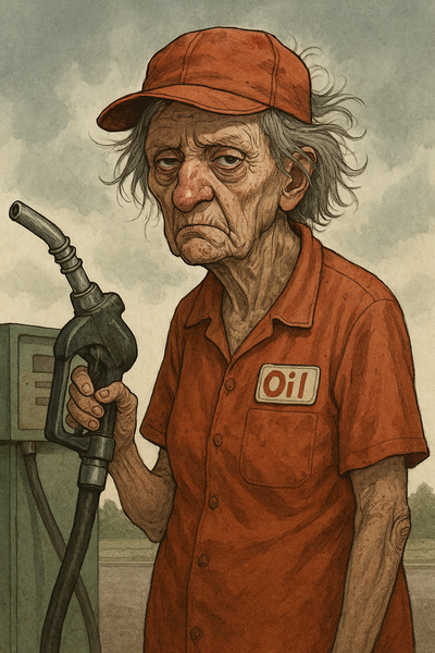 gas station attendant's wife photo