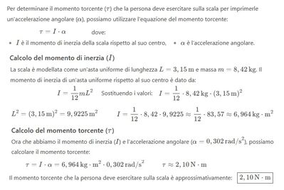 Momento torcente scala