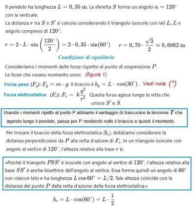 Cariche e pendolo 1