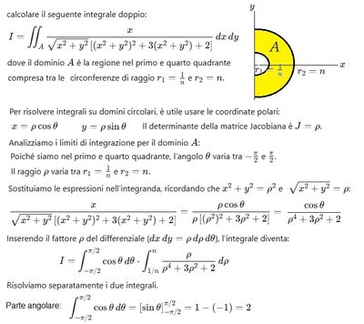 Integrale doppio su A indefinito 1