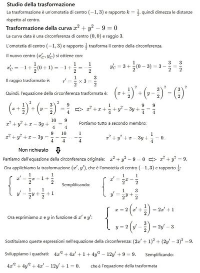 Omotetia e trasformazioni 2 