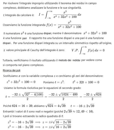 Integrale complesso soluzione breve 1