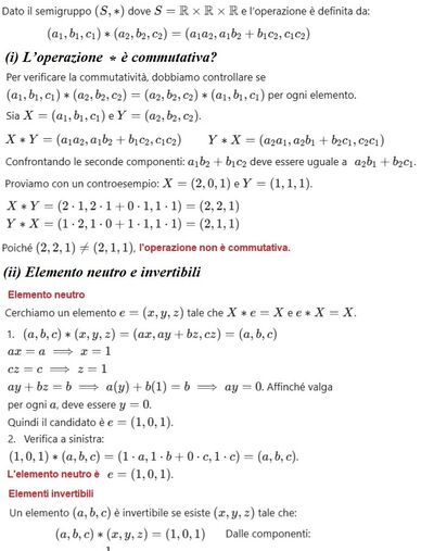Strutture algebriche A 1
