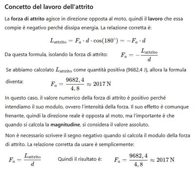 Tuffatore e Forza attrito acqua