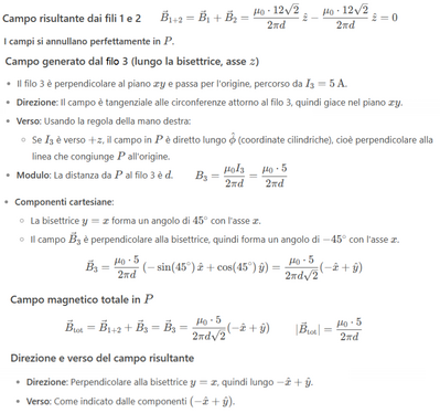 Campo magnetico generato da 3 fili 2