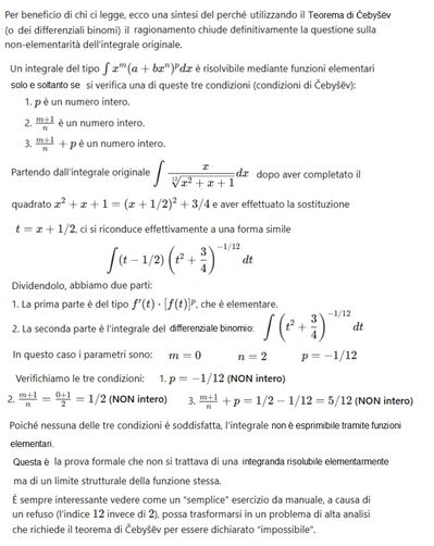 Integrale non elementare