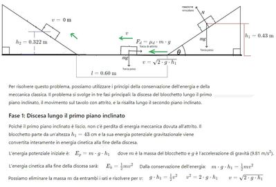 Blocchetto su piani inclinati 1