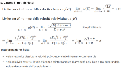 Energia cinetica classica e ristretta 2