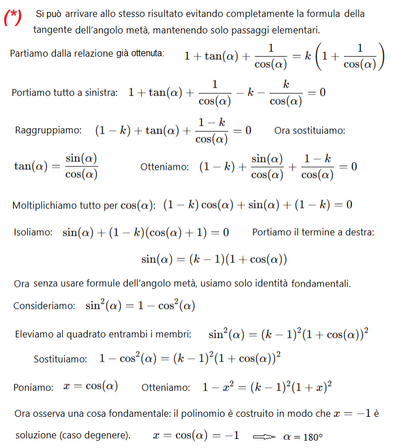 Triangolo isoscele perimetro k soluzione alternativa 1