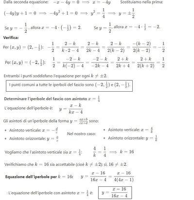 funzione omografica e Iperbole 2