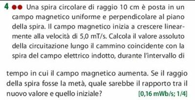 Circuitazione campo elettrico Una spira circolare