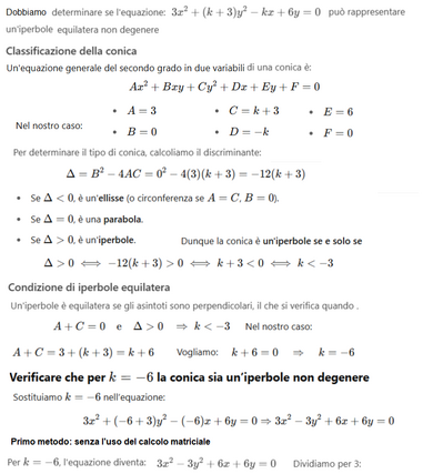 Equazione iperbole equilatera non degenere 1