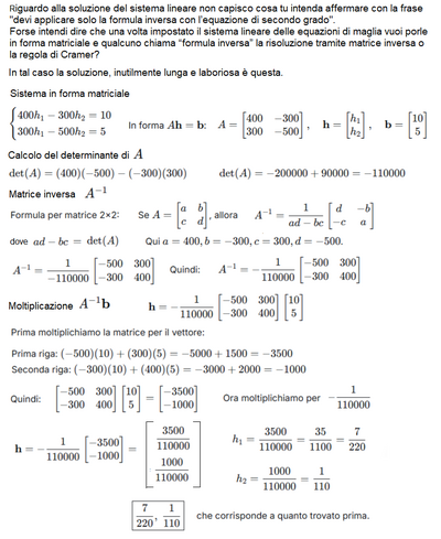 Matric inversa