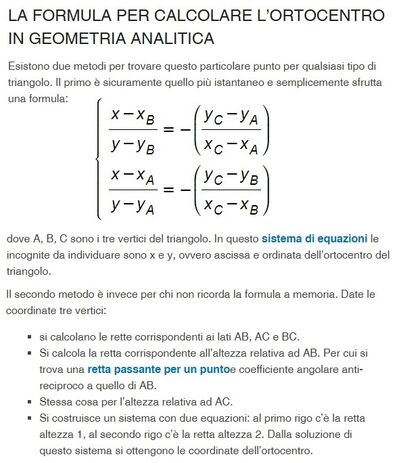 Ortocentro del triangolo  3  www.esercizimatematica.com