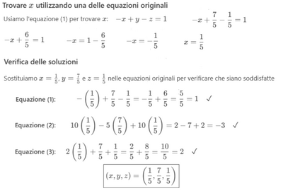 Sistema lineare con riduzione 2