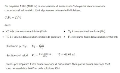 Soluzione diluita