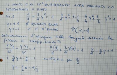Equazione retta tg