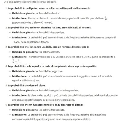 Tipi di probabilità 2