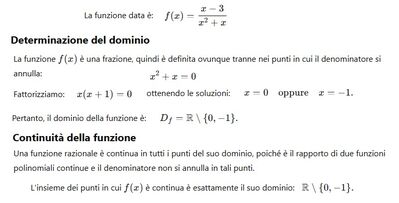 Continuità funzione razionale 