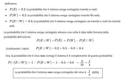 Probabilità virus informatico