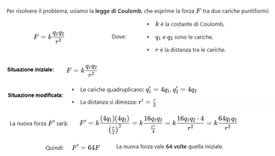 Forza di Coulomb modificata