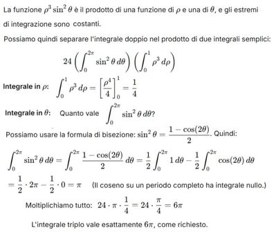 Verifica valore integrale triplo 3