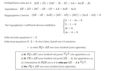 Rette incidenti nello spazio 3D 5