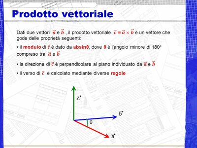 1 Prodotto vettoriale Dati due vettori 𝒂 e 𝒃   il prodotto v