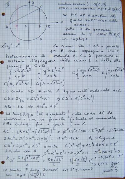 relazione fra corde